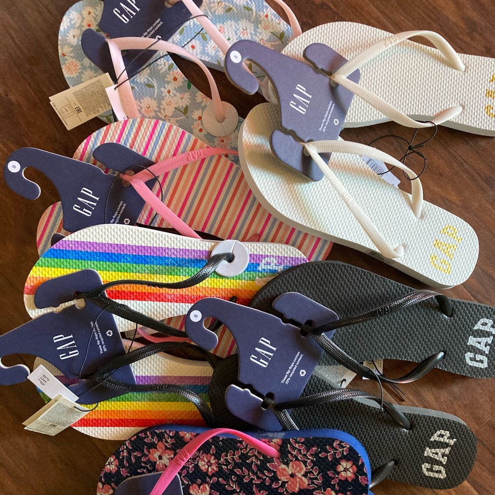 NWT GAP Assorted Flip Flops